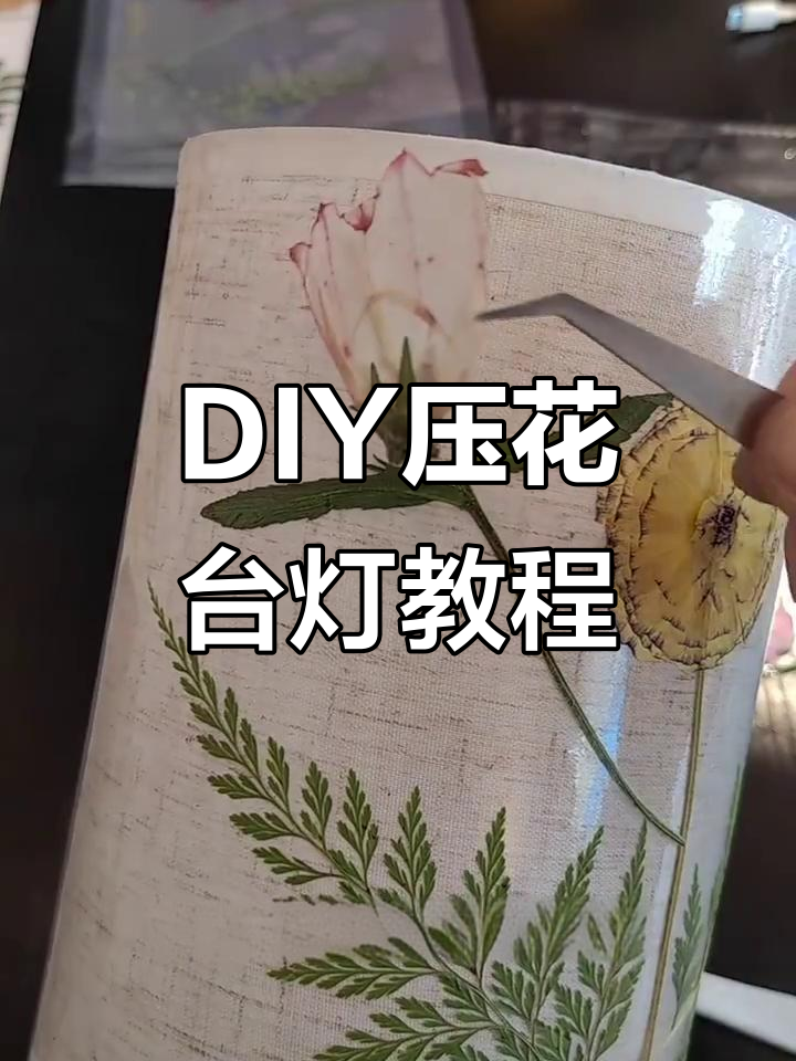 亲手做压花台灯,打造个性化花卉装饰