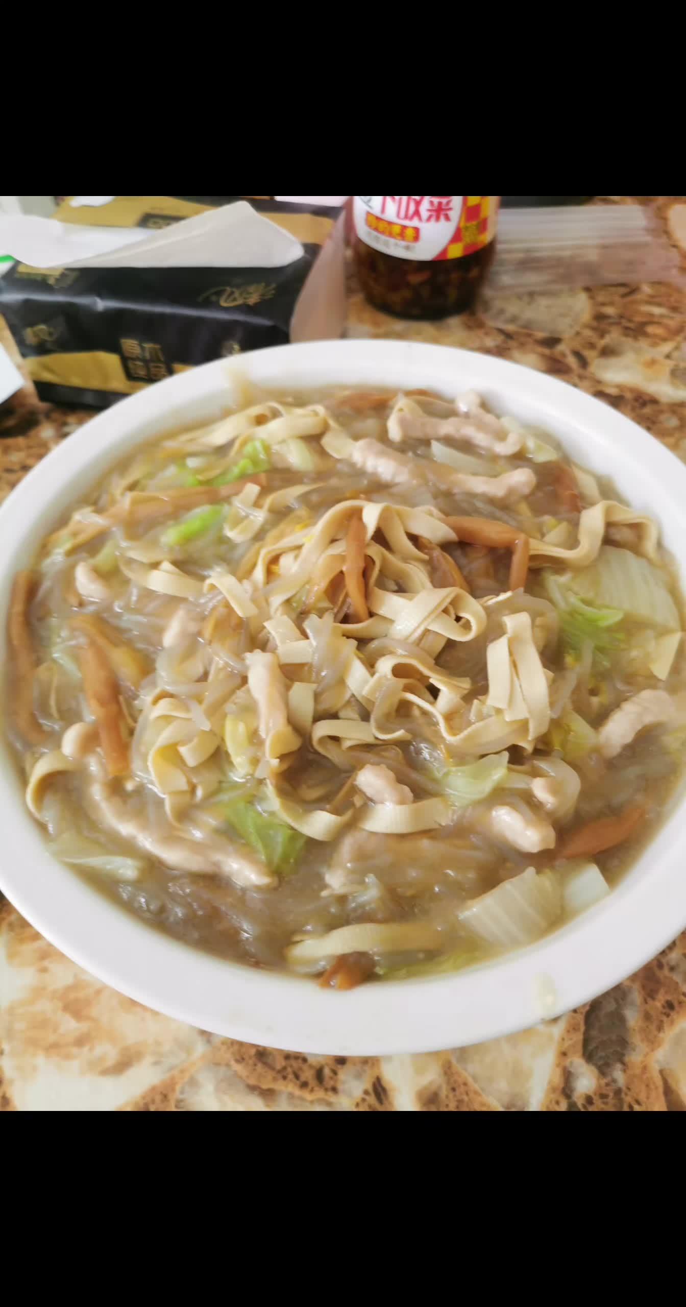 麻城洋菜,抖音上学的味道差了点 就是这个味儿 地方特色小吃