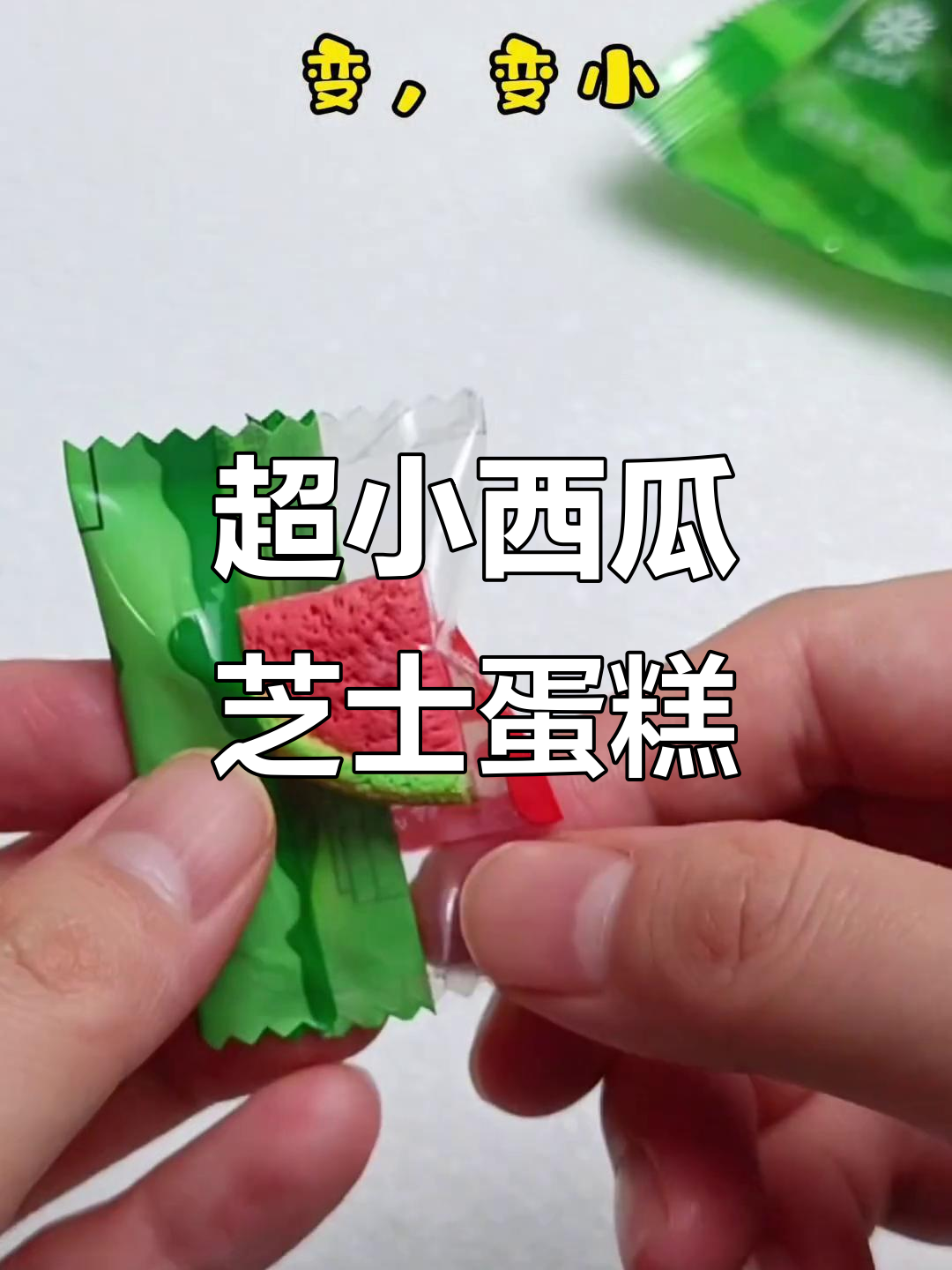 迷你西瓜芝士蛋糕，超可爱微缩美食DIY