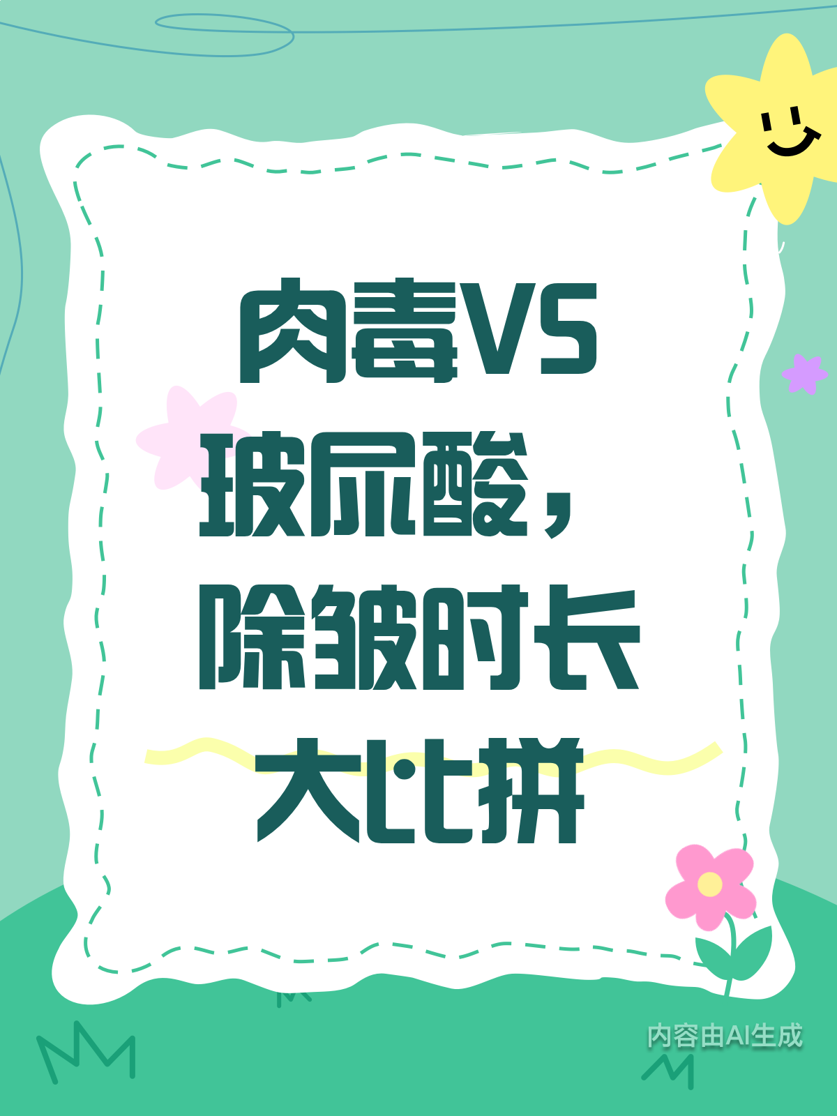 肉毒素VS玻尿酸,除皱时长大比拼!