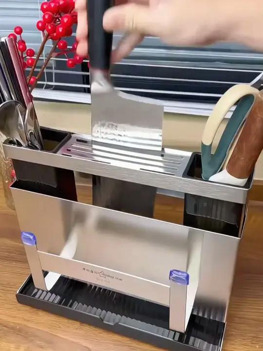 星闪304不锈钢厨房收纳架免打孔壁挂刀具菜刀刀架菜板厨房置物架厨房置物架厨房好物收纳整理收