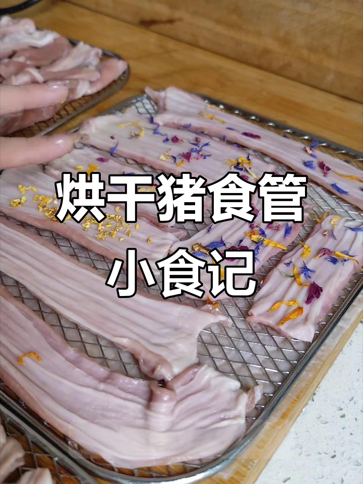 小柒的零食日记:烘干猪食管,美味又有趣