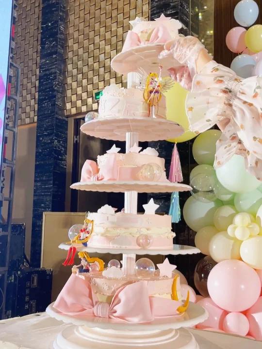 六层美少女蛋糕组装