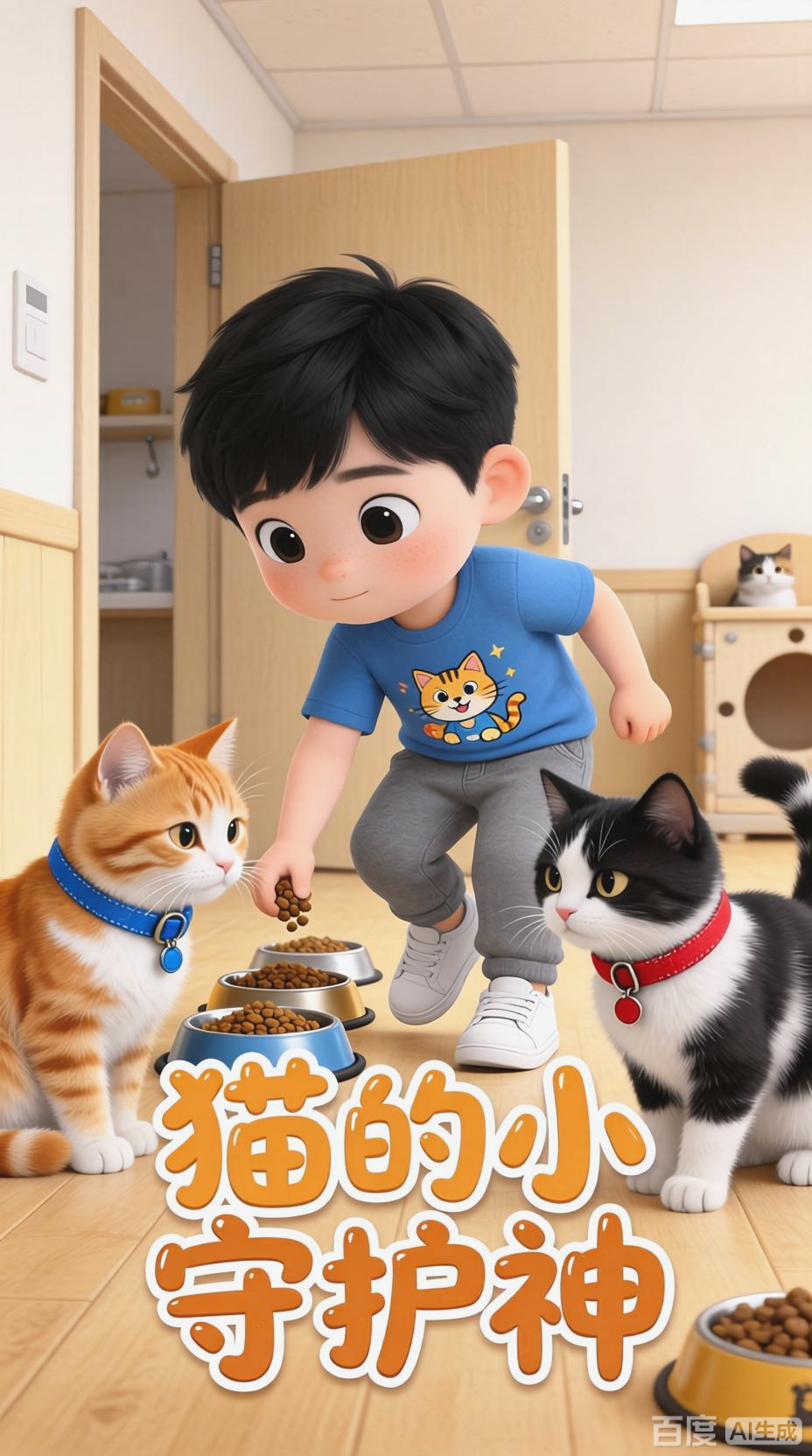 7岁男孩每天省下早餐钱,只为给流浪猫一个温暖的家!