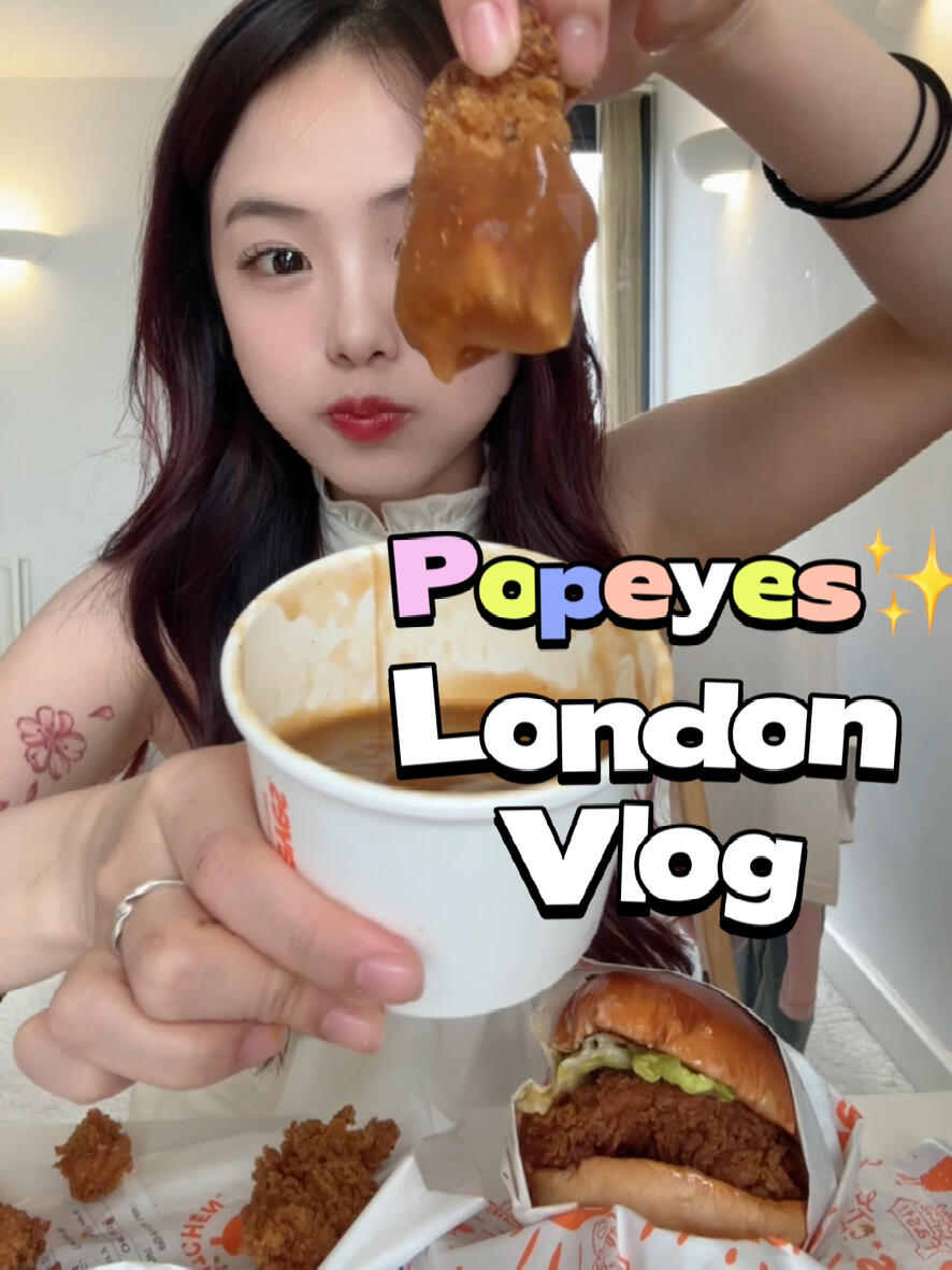 Popeyes网红炸鸡又来了炸鸡汉堡配肉汁