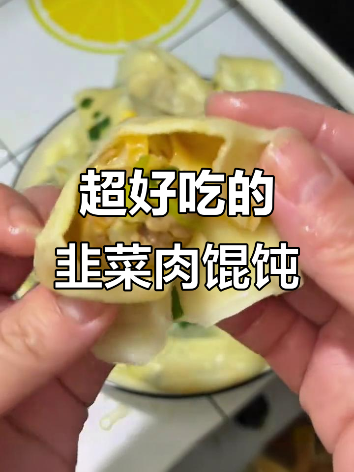 韭菜鸡蛋大混沌与猪肉大葱馄饨的完美搭配,皮薄馅足超好吃