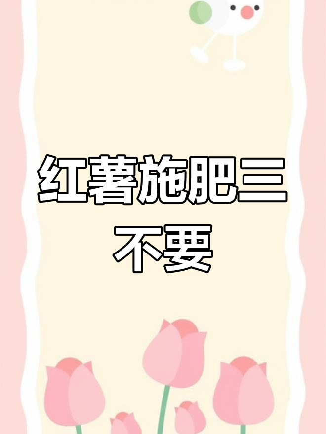 红薯种植三大禁忌肥料,别再用这些了!