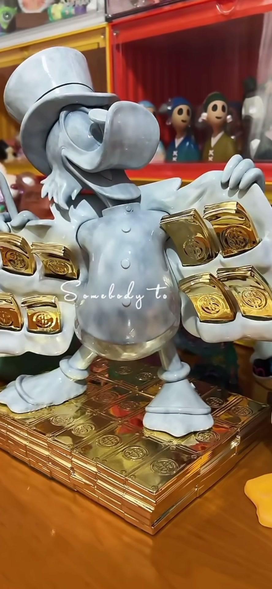 迪士尼限定 史高治 一起有钱鸭 雕塑摆件 创意摆件 大人也要玩玩具 唐老鸭 史高治