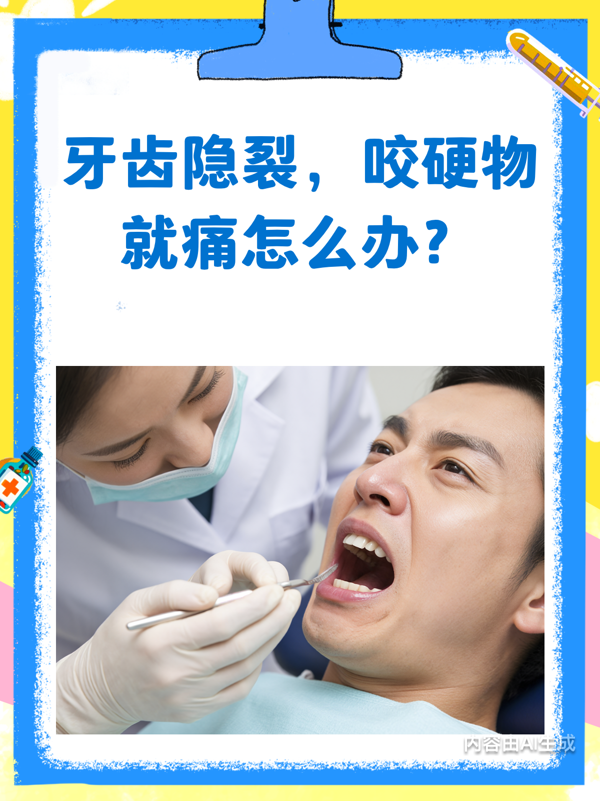 牙齿咬硬物痛?小心是牙齿隐裂在作怪!