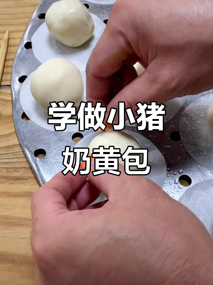 小猪卡通奶黄包制作技巧大揭秘,轻松学会广式早茶点心