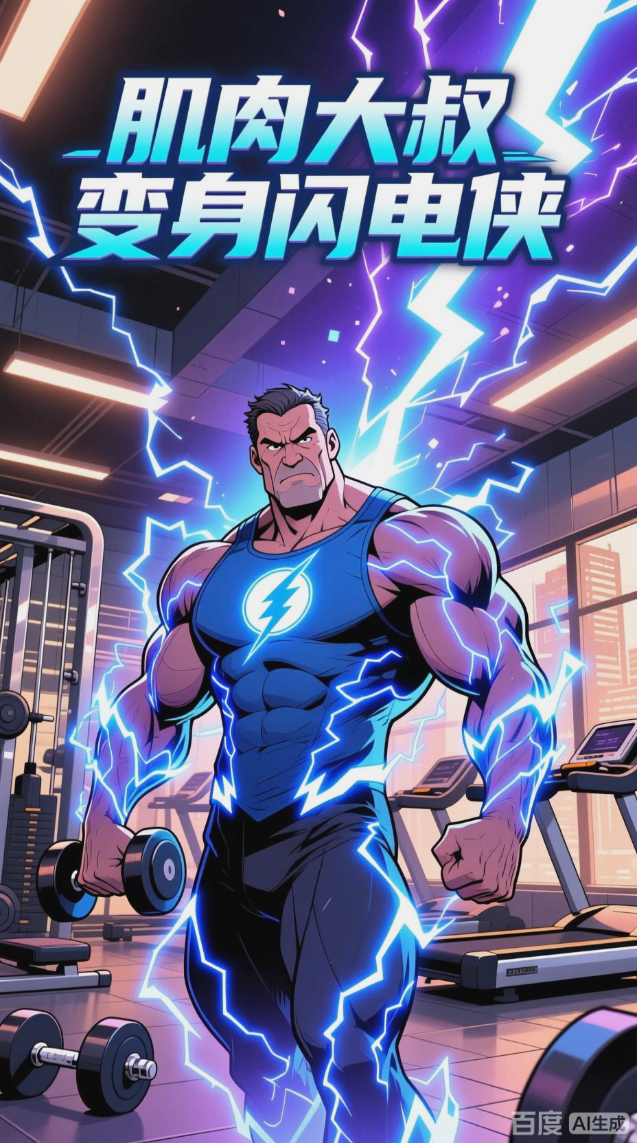 肌肉大叔变身闪电侠