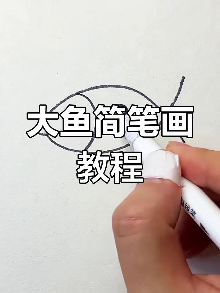轻松画出可爱大鱼,步骤简单又有趣