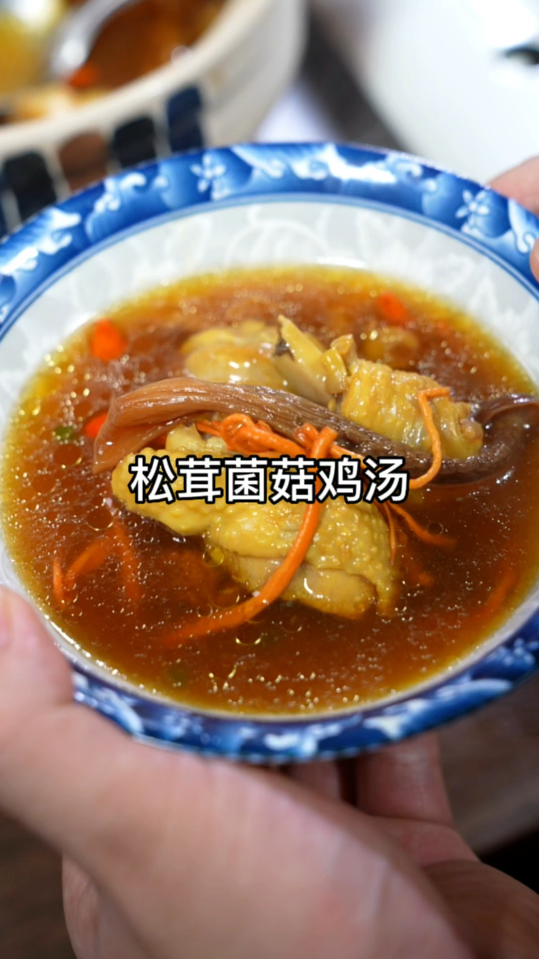 松茸菌菇鸡汤
