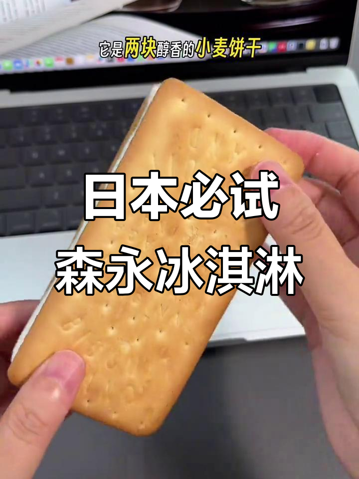 森永香草冰淇淋,奶味与饼干完美融合!