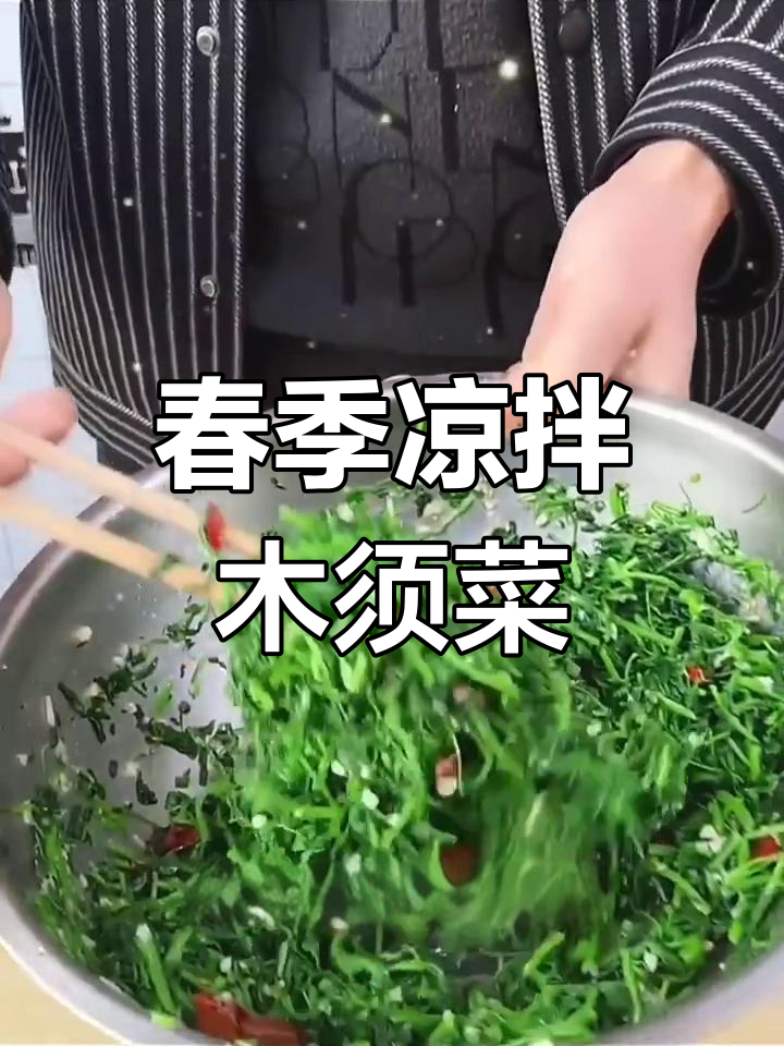 春天野菜凉拌苜蓿,简单又美味