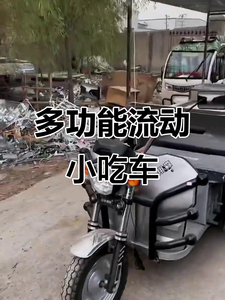 铁板鱿鱼小吃车，流线型设计让你的生意更灵活