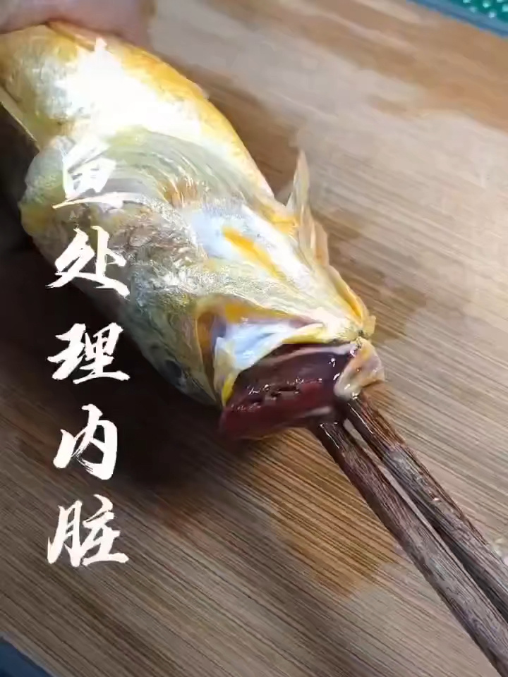 黄花鱼处理内脏教程