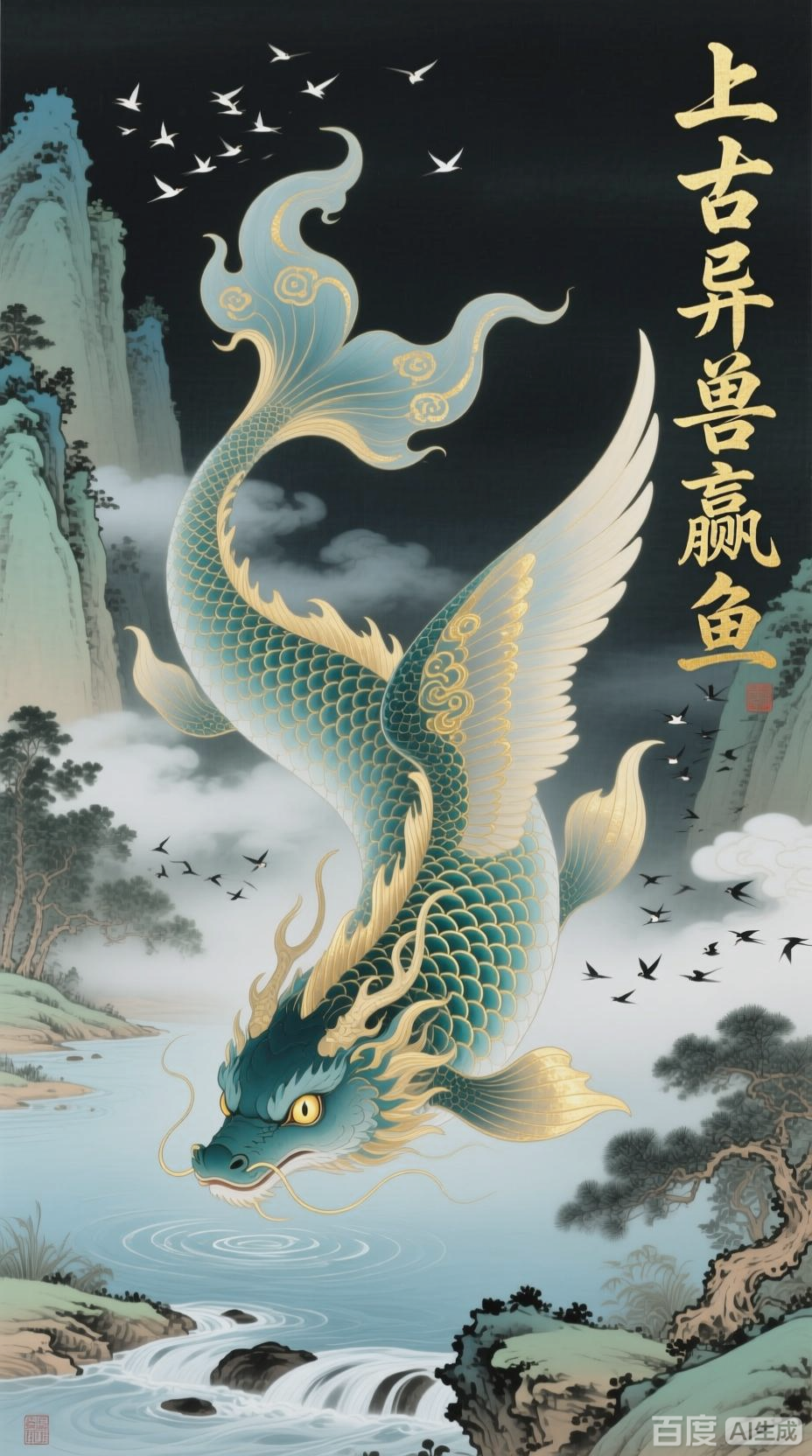 上古异兽赢鱼的奇幻一生