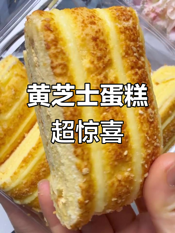 河马黄芝士蛋糕,一口惊艳!绵密细腻的咸香口感让人停不下来
