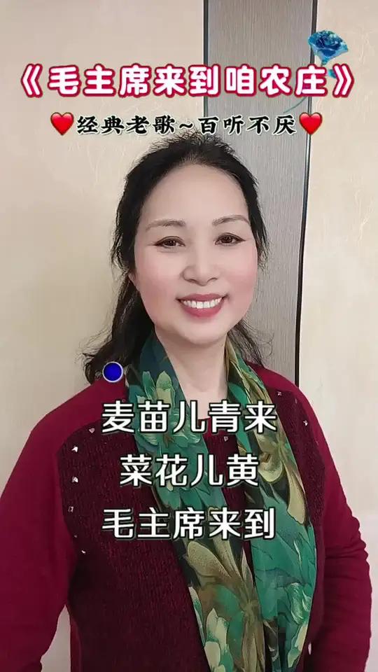 麦苗儿青菜花儿黄,毛主席来到咱农庄咱老百姓歌曲内容启发搜索一代人的回忆年代感轩茗汇