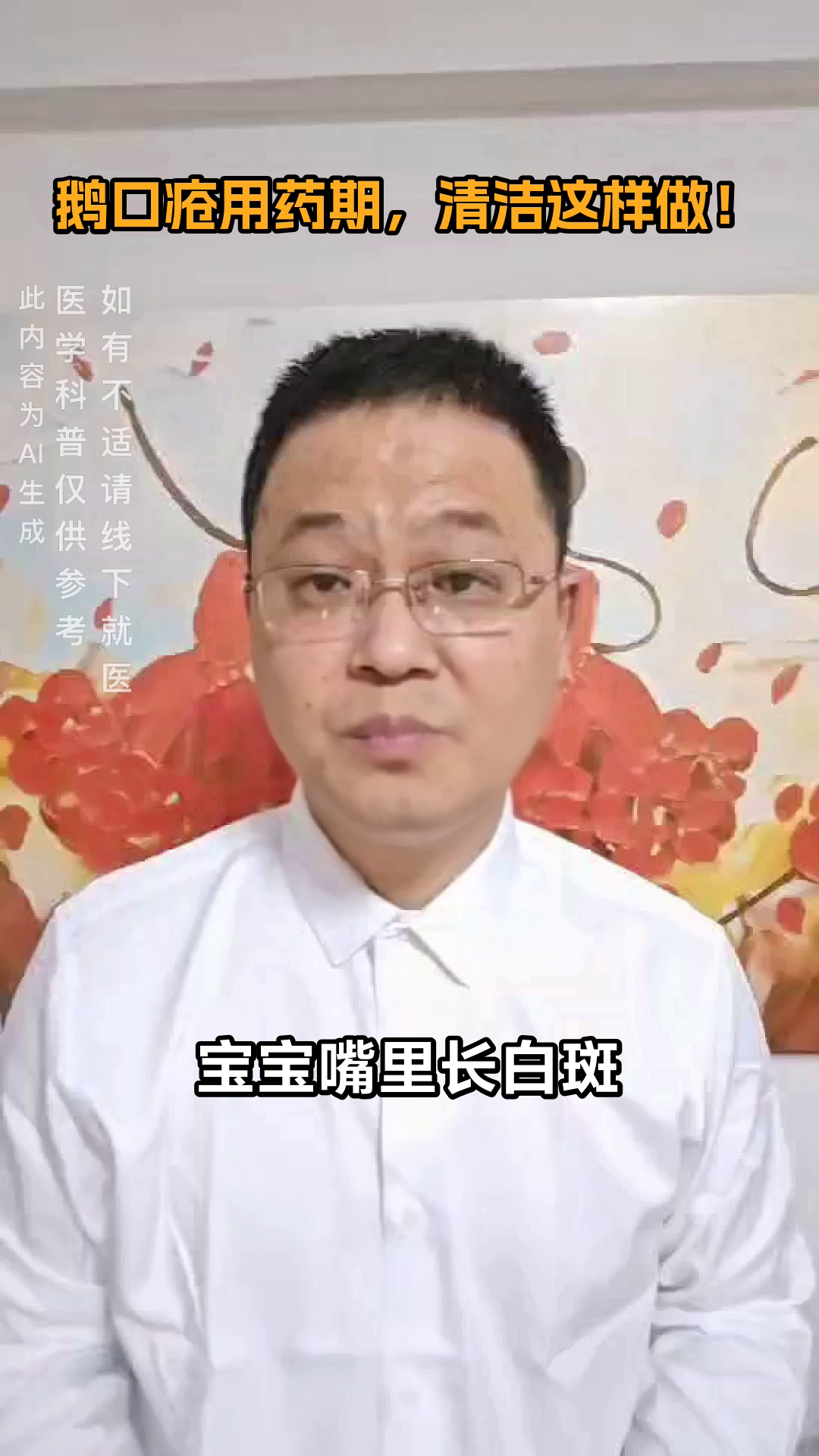 鹅口疮用药期，清洁这样做！