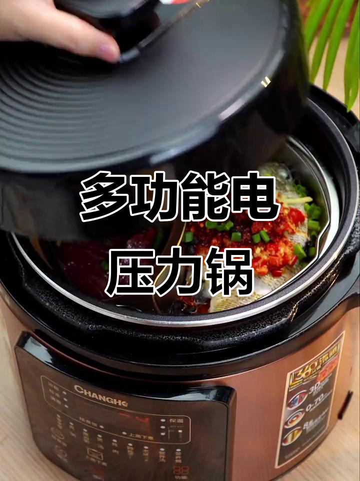 电压力锅一锅三用,煮饭炖肉蒸菜全能,省时又方便!