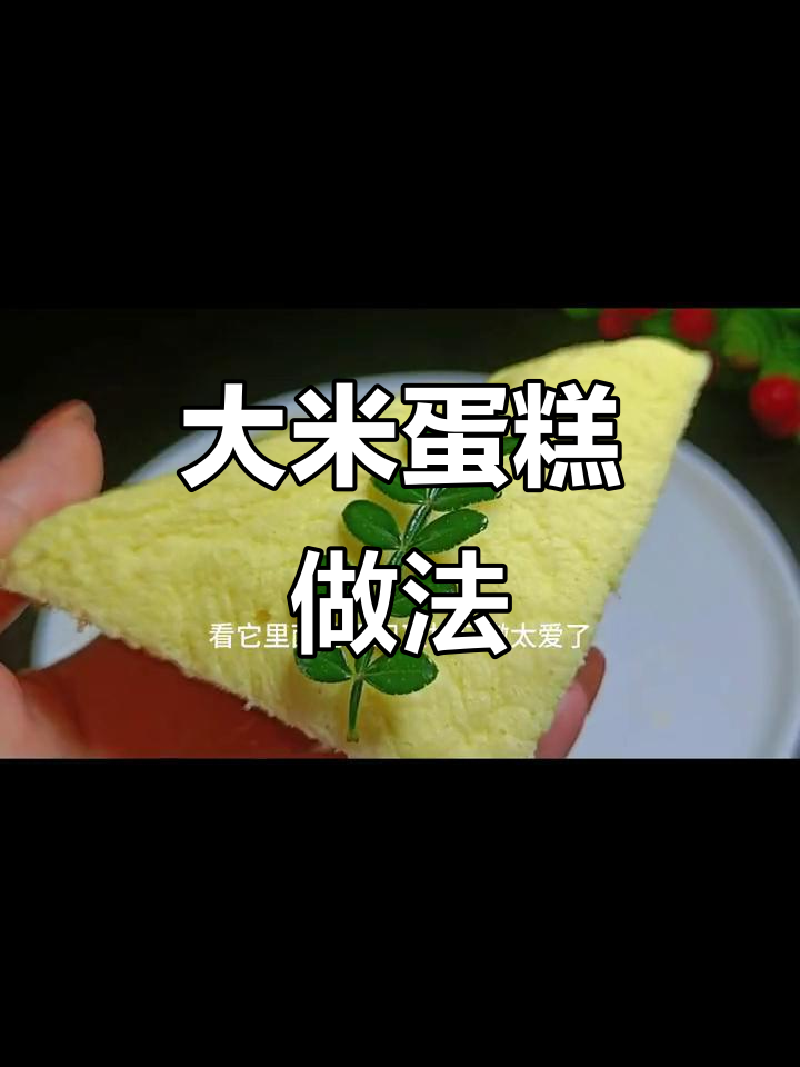 大米也能做蛋糕,蒸出松软口感比烤的还好