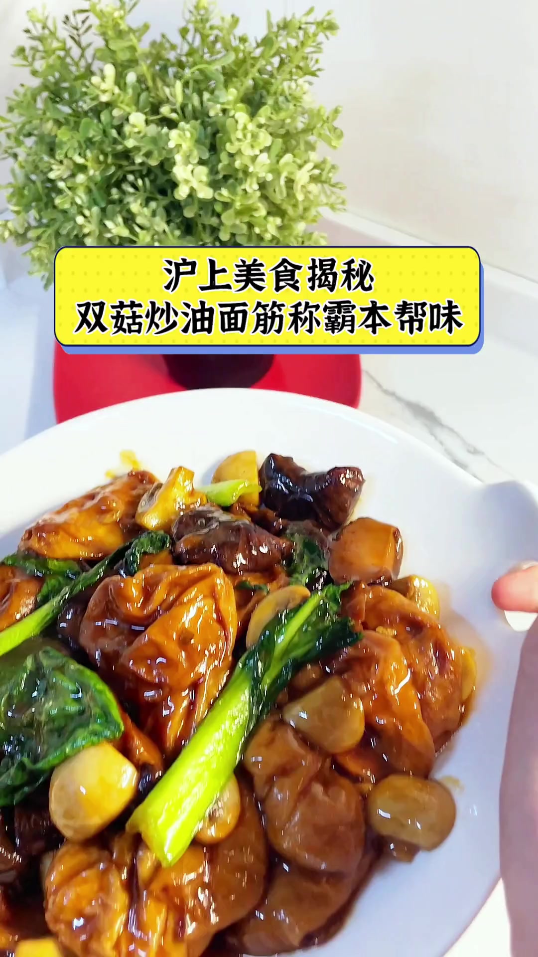 沪上美食揭秘,双菇炒油面筋称霸本帮味