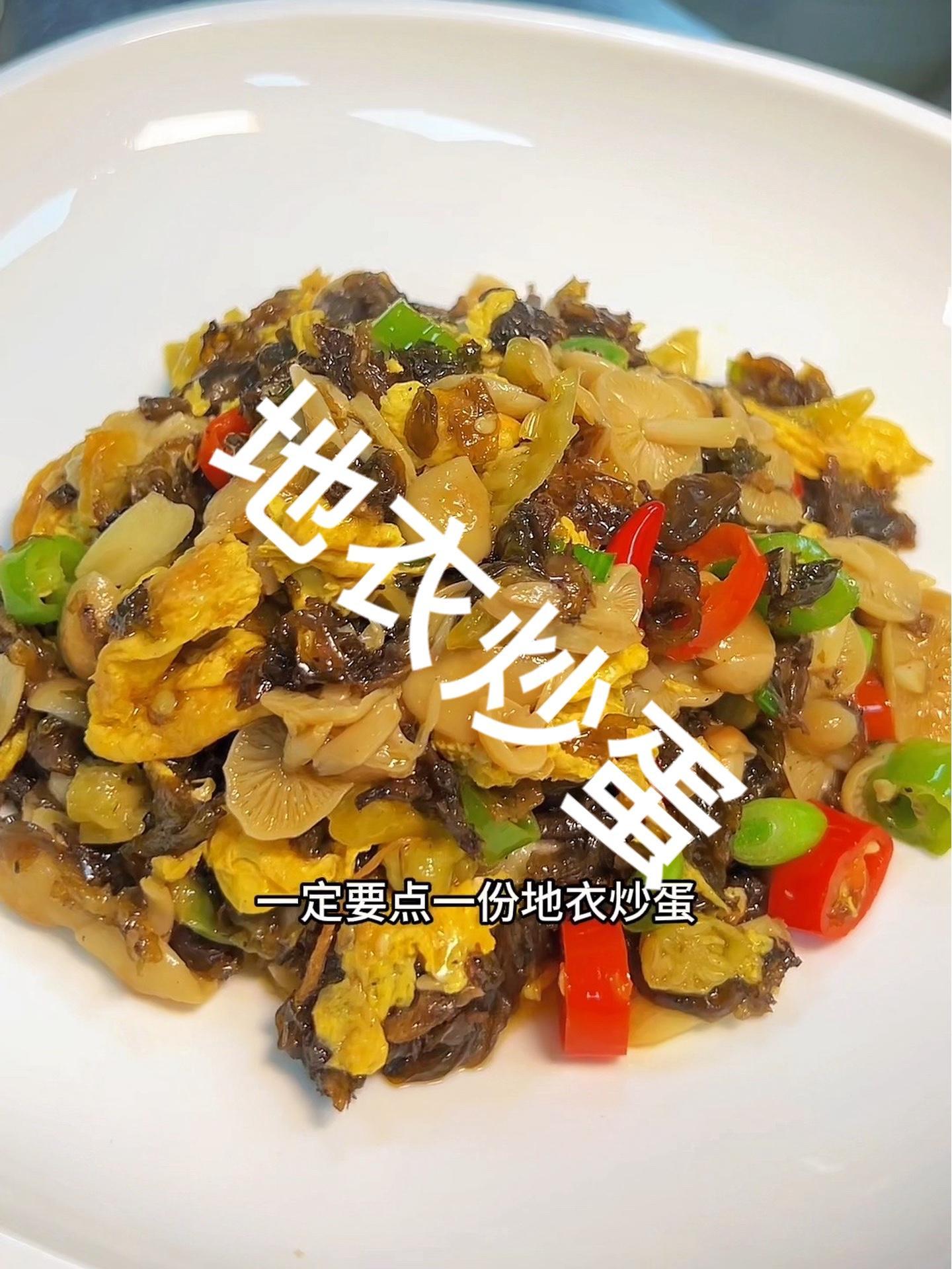 这道菜你们吃过吗 家常菜 地衣炒鸡蛋