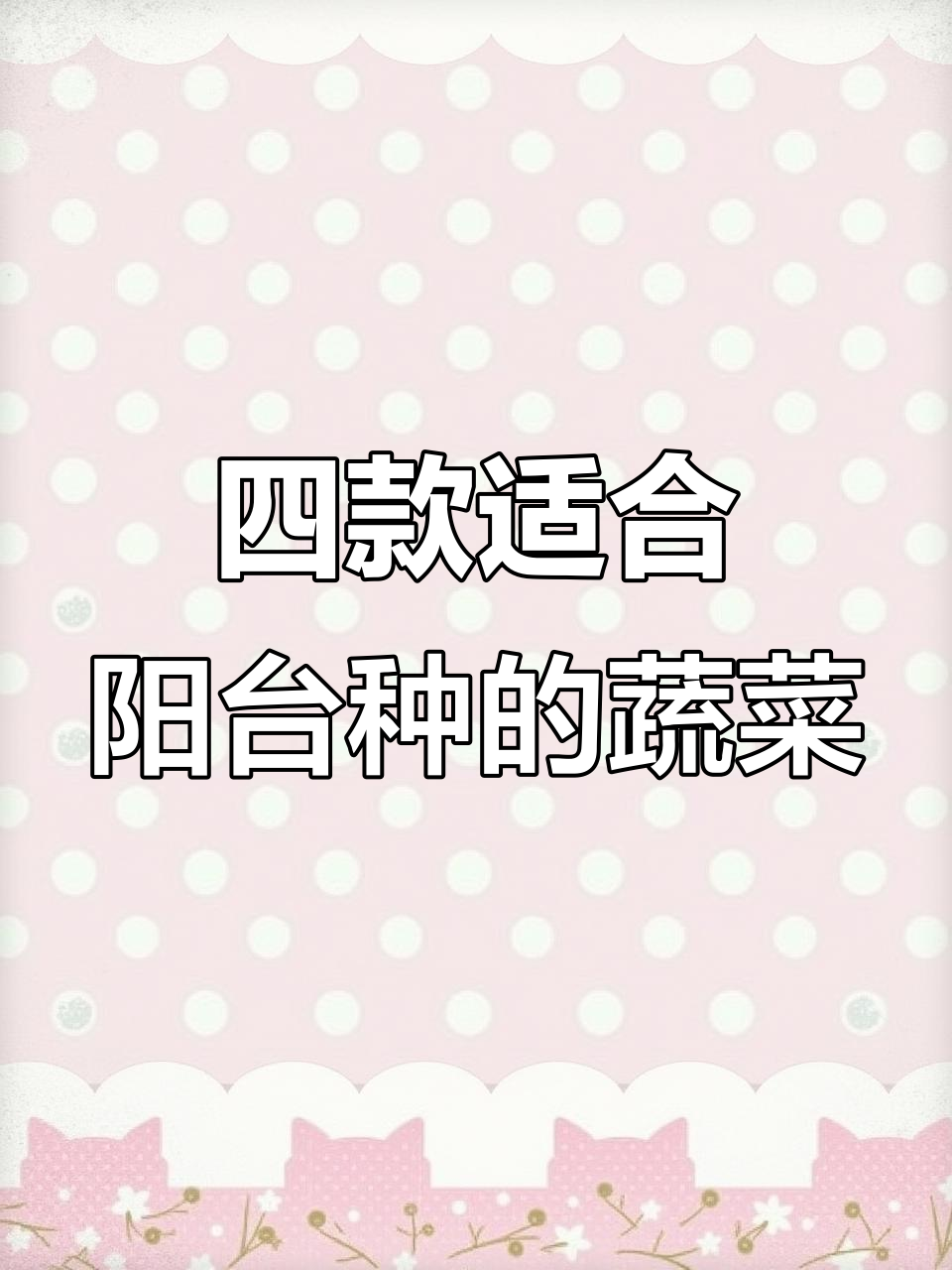 阳台种菜必选四种,简单又美味