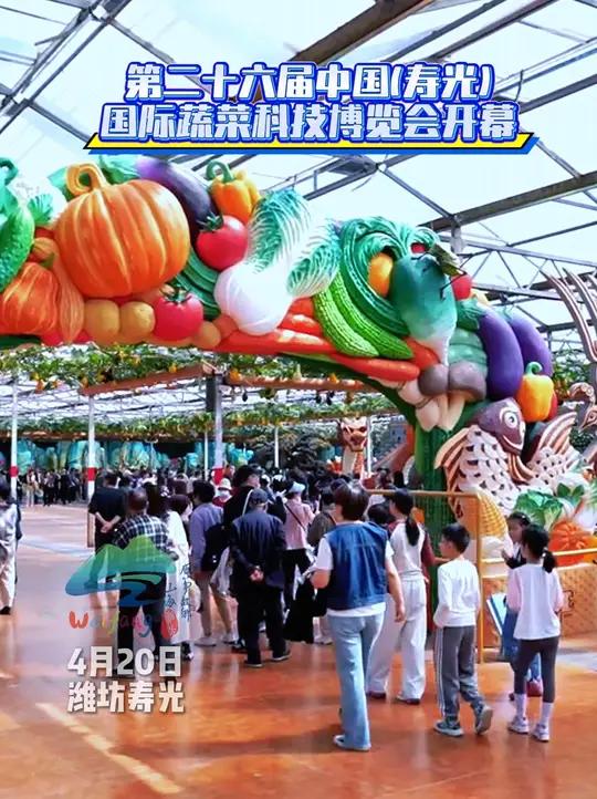 第二十六届中国(寿光)国际蔬菜科技博览会开幕,展览为期40天、至5月30日,欢迎大家前往观