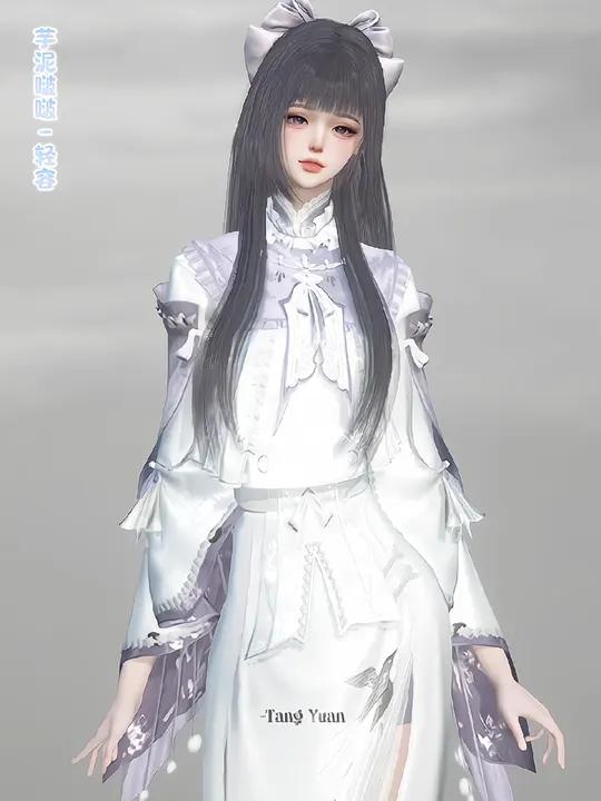 新衣服配色爆改“芋泥啵啵”奶茶情侣款来啦!「芋泥啵啵」轻容和玉华都有情侣染!|「谁家新衣」