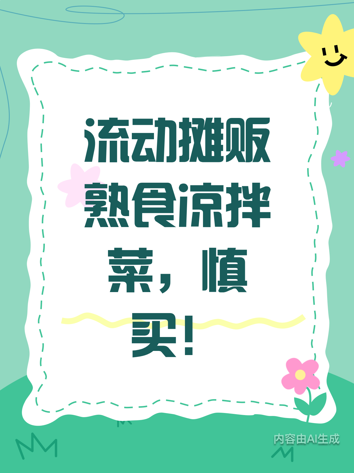 流动摊贩的熟食凉拌菜?慎买!