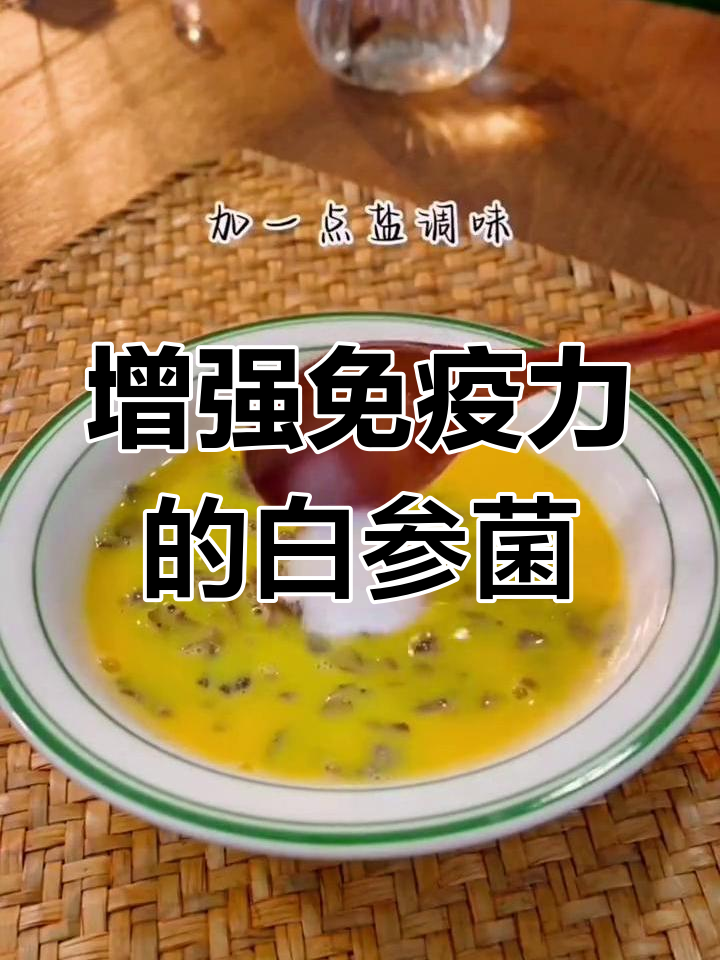 白参菌蒸蛋,营养美味提升免疫力