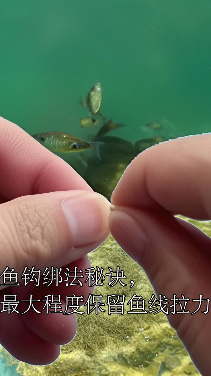 鱼钩绑法秘诀,最大程度保留鱼线拉力