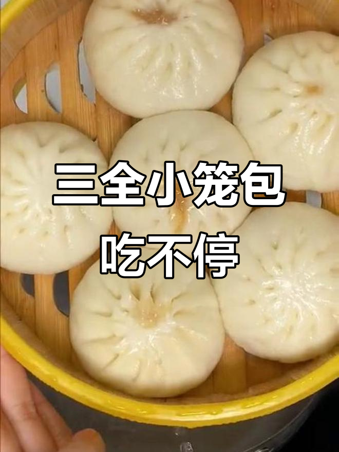 软乎乎的三全杭州小笼包,蒸一锅不够吃!