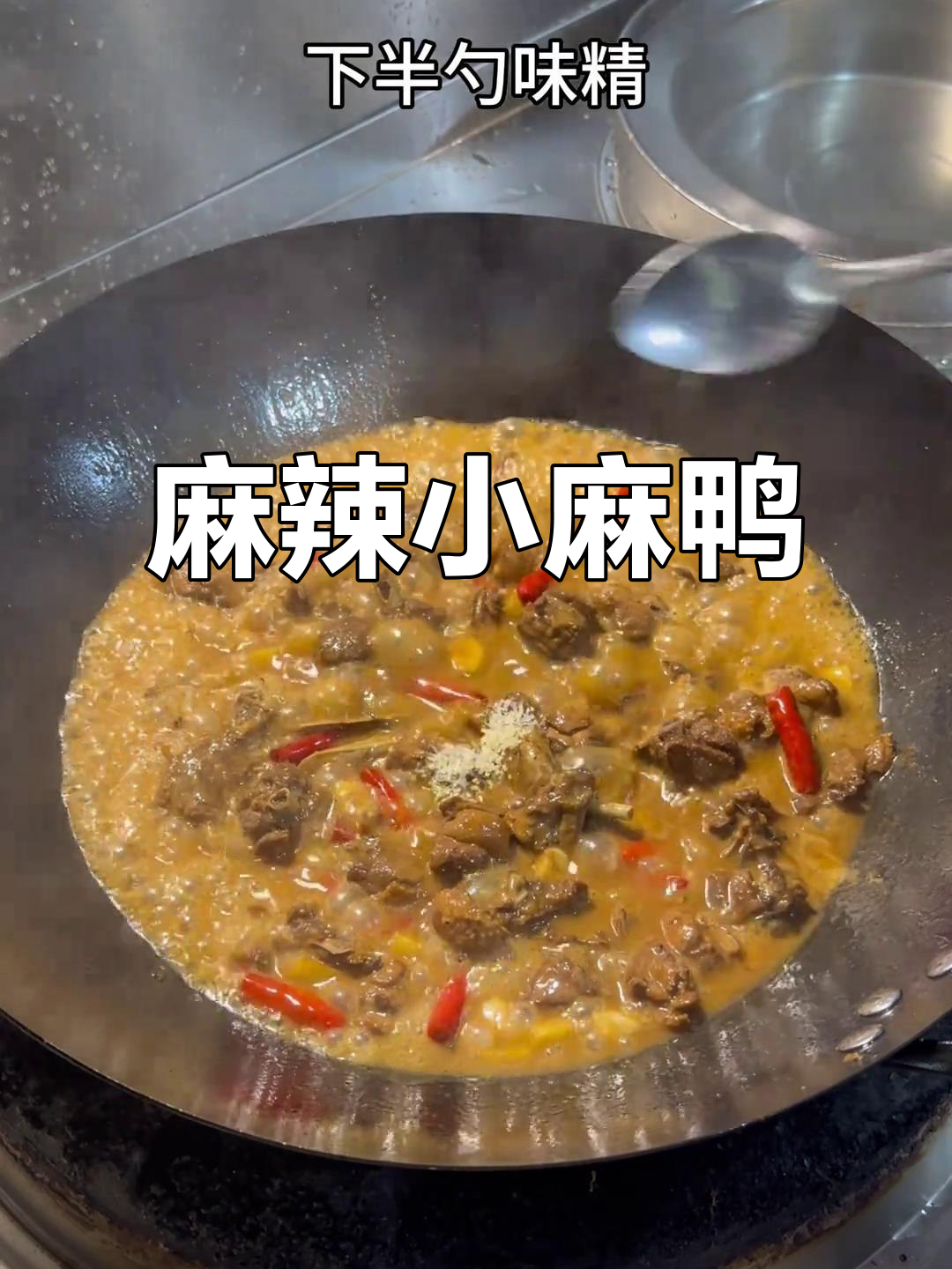 小麻鸭香辣十足,汤汁拌饭三碗停不下来!