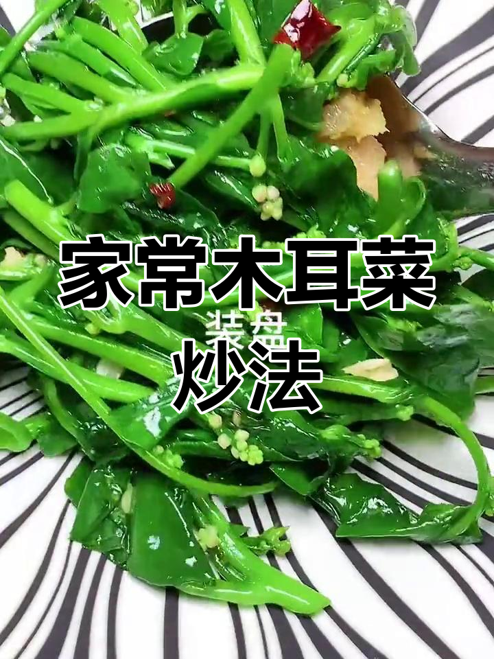 木耳菜炒出清爽口感,家常做法轻松学