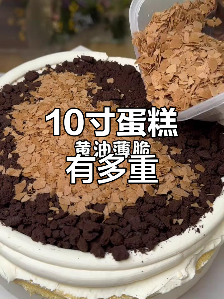10寸蛋糕重量大揭秘，动物奶油加持更诱人