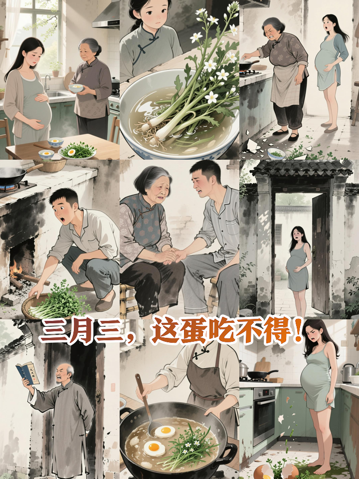 婆婆偷换荠菜煮鸡蛋，儿媳当场流产！千年习俗背后的惊天秘密