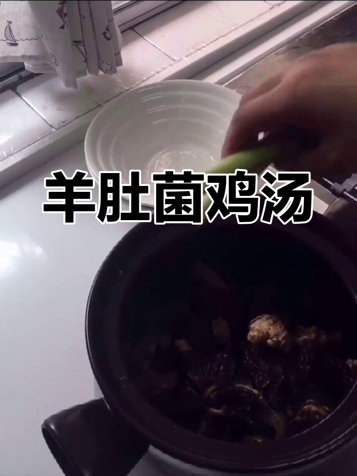 羊肚菌木耳炖鸡,滋补美味