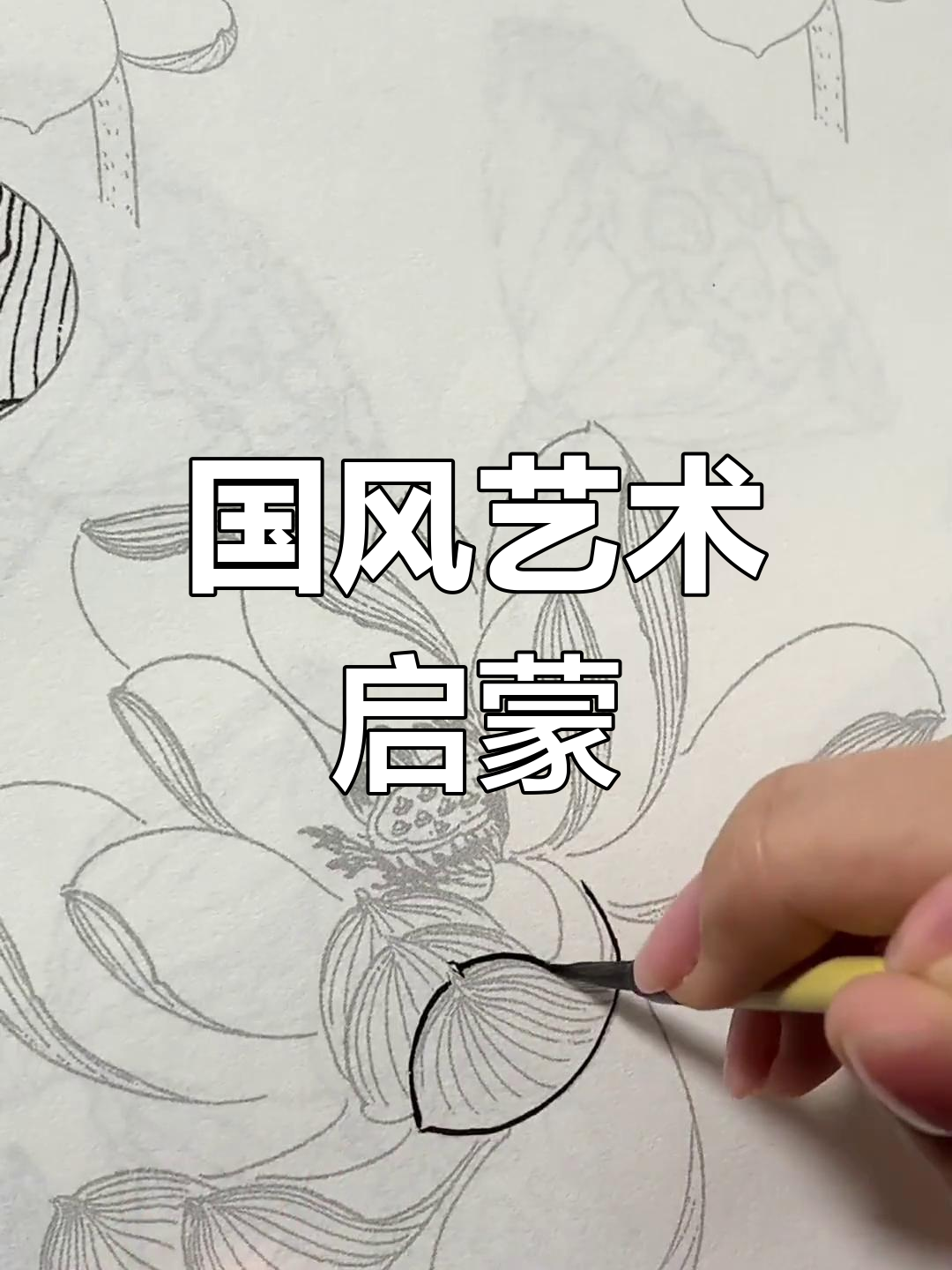 国风白描,让孩子在绘画中感受传统文化的韵味与技巧