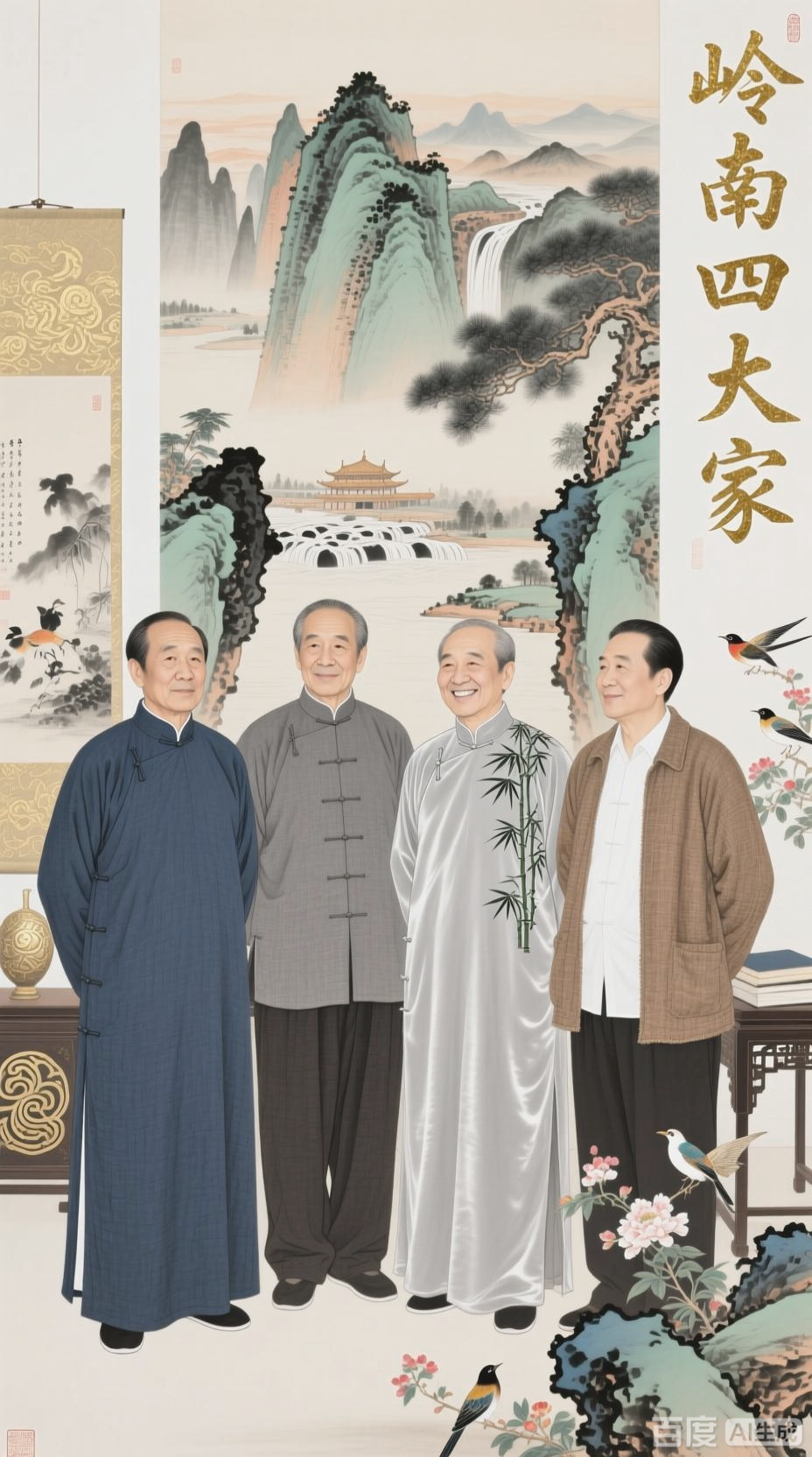 岭南画派四大巨匠的艺术巅峰