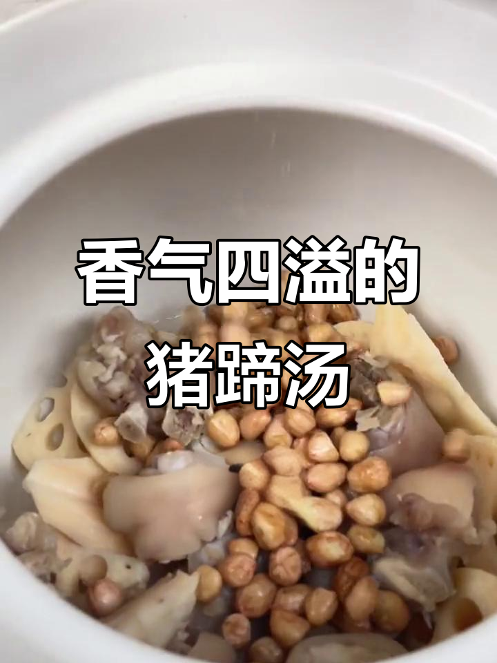 给心爱的人炖一锅香甜猪蹄汤,软糯口感让人陶醉