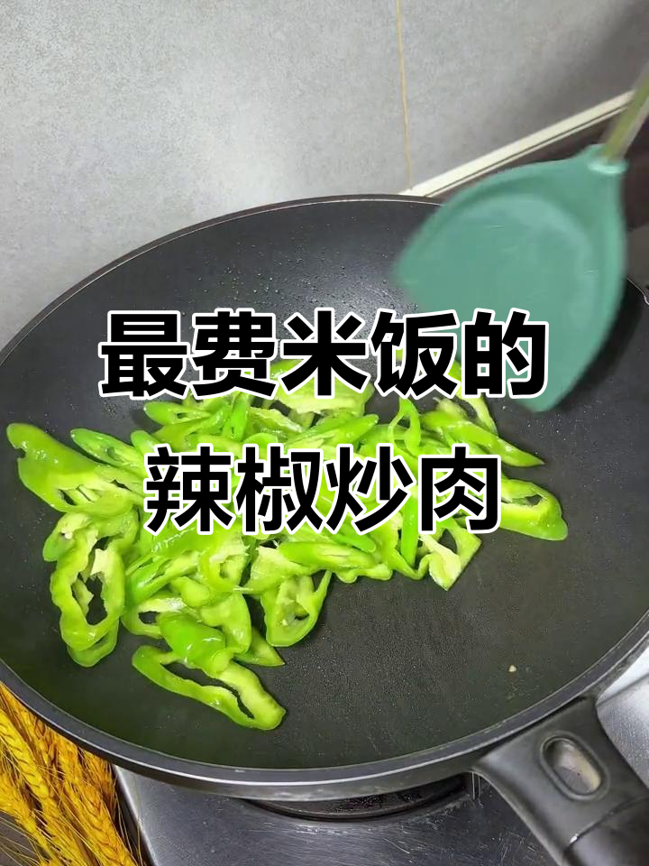 辣椒炒肉配米饭,绝对是最下饭的家常菜