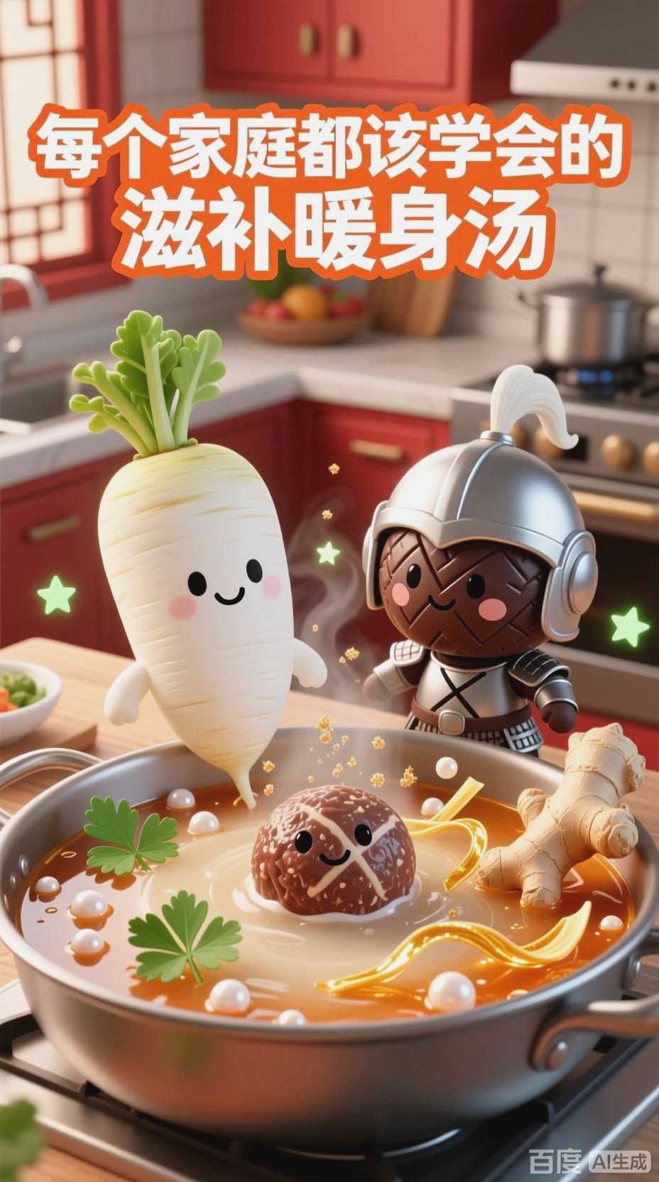 牛肉丸萝卜汤,滋补暖身之选