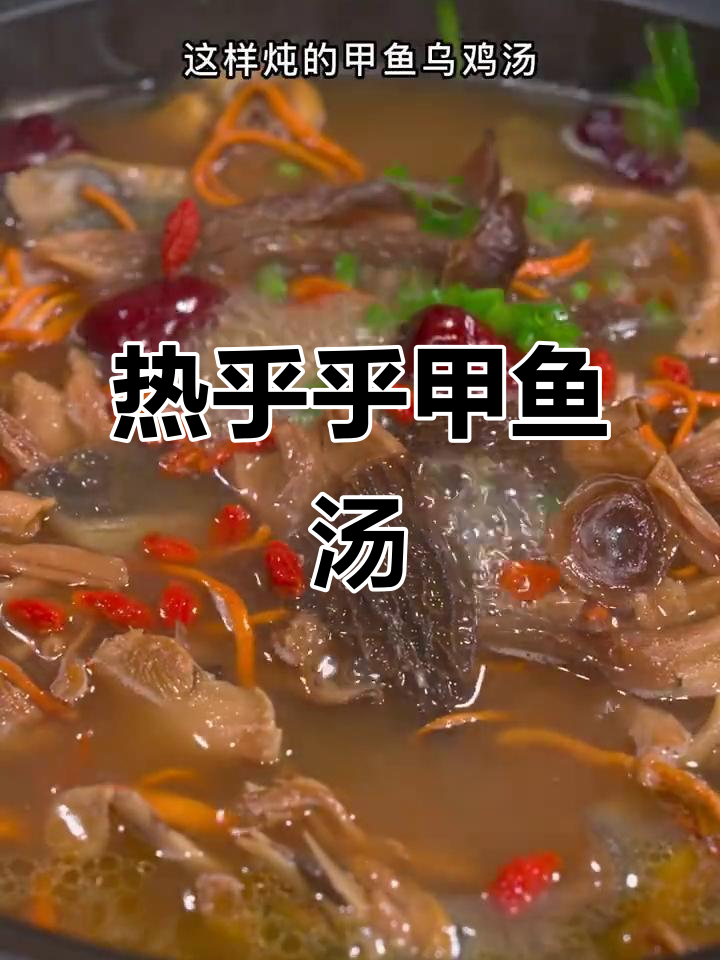 寒冷天气必备！炖一锅热腾腾的甲鱼乌鸡汤，暖心又美味