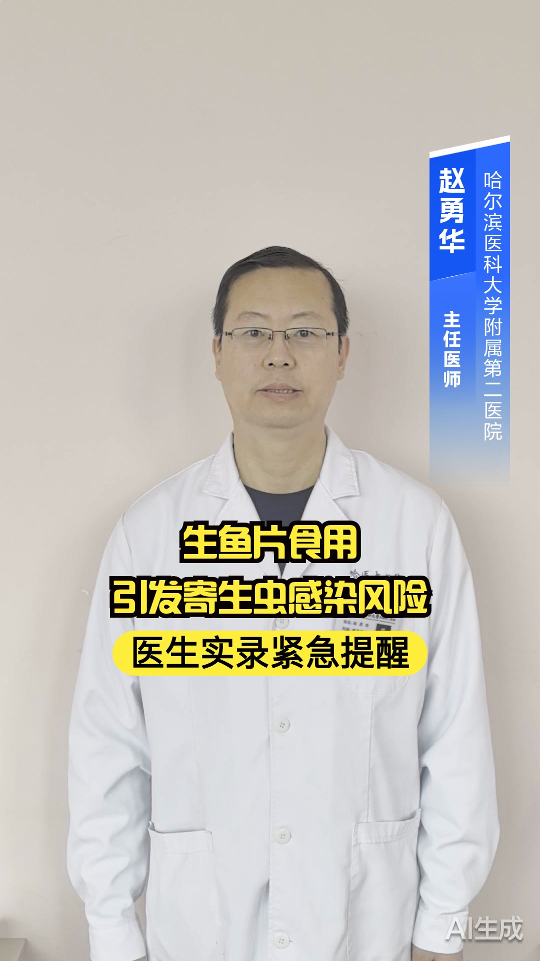 生鱼片食用引发寄生虫感染风险,医生实录紧急提醒