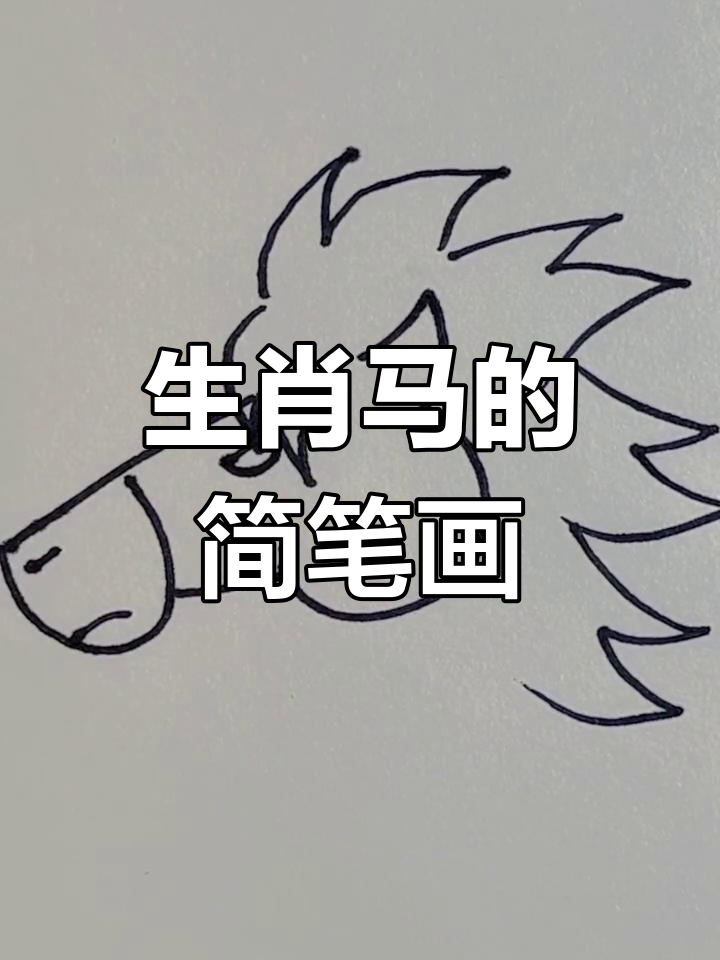 轻松学画生肖马,简单步骤教你画出有趣创意