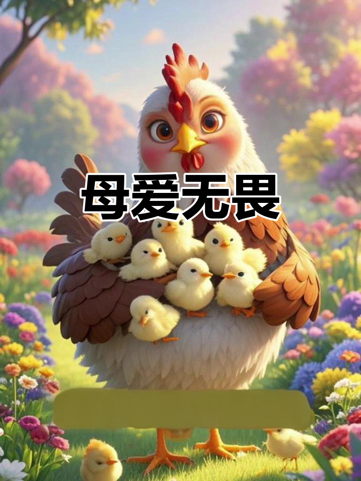 勇敢鸡妈妈守护小鸡,老鹰飞走后受伤